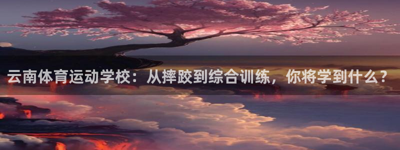 vsport体育在线官网：云南体育运动学校：从摔跤到综合训练，你将学到什么？