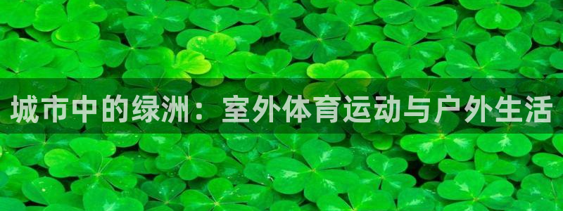 vsport体育在线官网：城市中的绿洲：室外体育运动与户外生活
